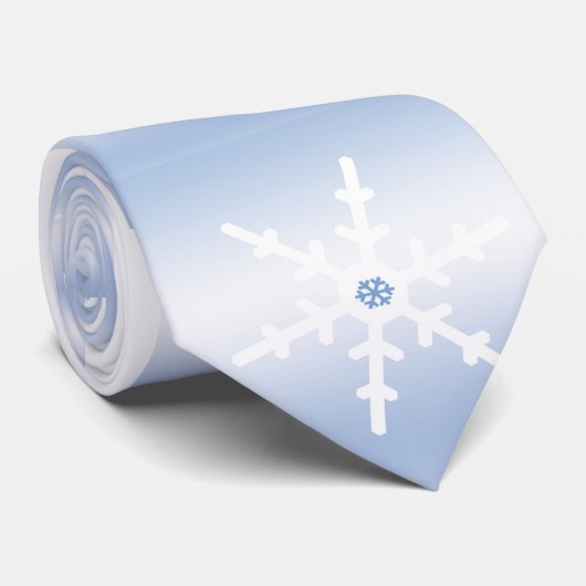 Winterschneeflocken Krawatte (Gerollt)