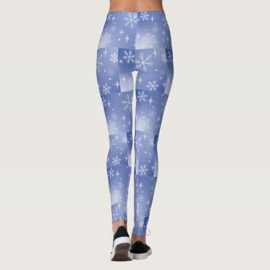 Winterschneeflocken Leggings (Rückseite)
