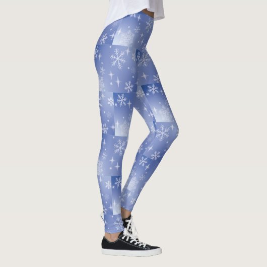 Winterschneeflocken Leggings (Rechts)