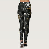 Winterschneeflocken Leggings (Rückseite)