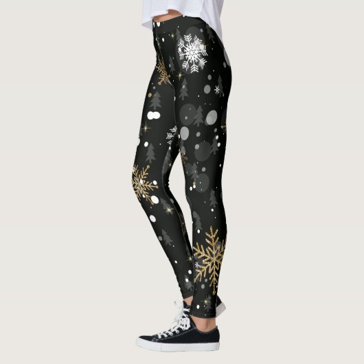 Winterschneeflocken Leggings (Links)