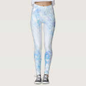 Winterschneeflocken Leggings (Vorderseite)