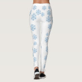 Winterschneeflocken-Leggings für Frauen Leggings (Rückseite)