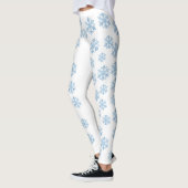 Winterschneeflocken-Leggings für Frauen Leggings (Links)