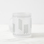Winterschneeflocken Mattglastasse (Vorderseite Links)