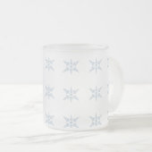 Winterschneeflocken Mattglastasse (VorderseiteRechts)