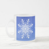 Winterschneeflocken Mattierter Cup oder Tasse (Links)