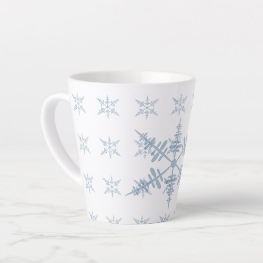 Winterschneeflocken Milchtasse (Linke Ecke)