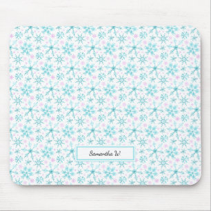 Winterschneeflocken Mousepad