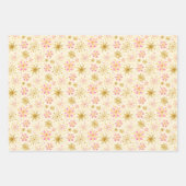 Winterschneeflocken-Muster in Rosa und Gold Geschenkpapier Set (Vorderseite 2)