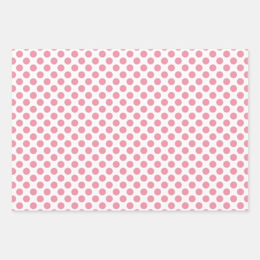 Winterschneeflocken-Muster in Rosa und Weiß Geschenkpapier Set (Vorderseite 3)