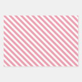 Winterschneeflocken-Muster in Rosa und Weiß Geschenkpapier Set (Vorderseite 2)