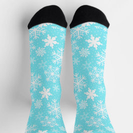 Winterschneeflocken Mustersocken Socken