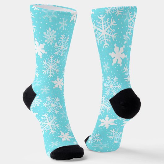 Winterschneeflocken Mustersocken Socken (Gewinkelt)