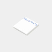 Winterschneeflocken - Nachhinweise Post-it Klebezettel (angewinkelt)