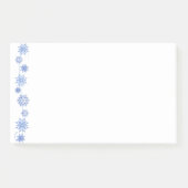Winterschneeflocken - Nachhinweise Post-it Klebezettel (Vorderseite)