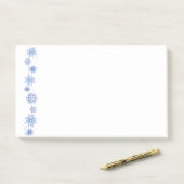 Winterschneeflocken - Nachhinweise Post-it Klebezettel (Auf Schreibtisch)