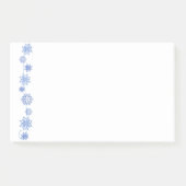 Winterschneeflocken - Nachhinweise Post-it Klebezettel (Vorderseite)
