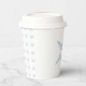 Winterschneeflocken Pappbecher (Links)
