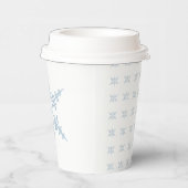 Winterschneeflocken Pappbecher (Rechts)