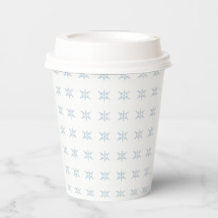 Winterschneeflocken Pappbecher
