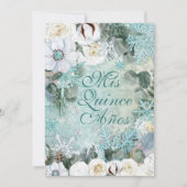 Winterschneeflocken-Party Einladung (Vorderseite)