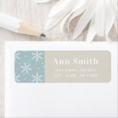 Winterschneeflocken Personalisierte Rücksendeadres (Insitu)