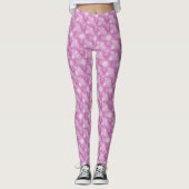 Winterschneeflocken pink leggings (Vorderseite)