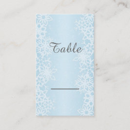 Winterschneeflocken Platzkarte