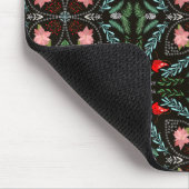 Winterschneeflocken, Poinsettias, Kardinal Mousepad (Ecke)