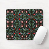 Winterschneeflocken, Poinsettias, Kardinal Mousepad (Mit Mouse)