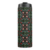 Winterschneeflocken, Poinsettias, Kardinal Thermosbecher (Vorderseite)