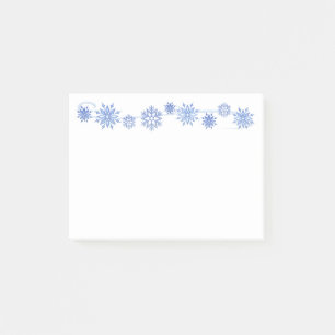 Winterschneeflocken  post-it klebezettel