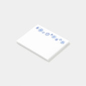 Winterschneeflocken post-it klebezettel (angewinkelt)