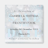 Winterschneeflocken retten das Date Magnet (Vorne)