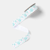 Winterschneeflocken Ripsband (Rückseite)