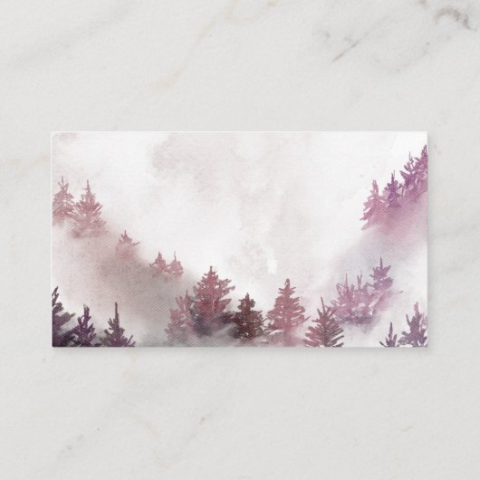 Winterschneeflocken Rosa Windeln Raffel Ticket Begleitkarte (Rückseite)