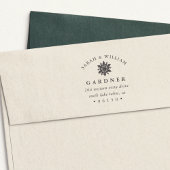 Winterschneeflocken-Rücksendeadresse Permastempel