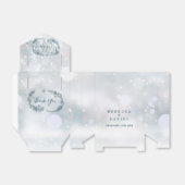 Winterschneeflocken Rustikale Hochzeit Geschenkschachtel (Ungefaltet)