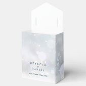 Winterschneeflocken Rustikale Hochzeit Geschenkschachtel (Geöffnet)