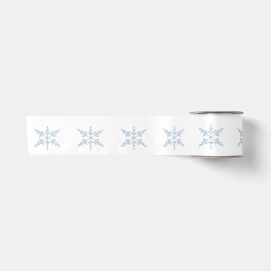 Winterschneeflocken Satinband (Vorderseite)