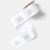 Winterschneeflocken Satinband (Rückseite)