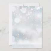 Winterschneeflocken Save The Date (Rückseite)