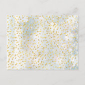 Winterschneeflocken Save the Date zum 50. Jahresta Ankündigungspostkarte (Rückseite)