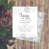 Winterschneeflocken Schnee in der Liebe Brautparty