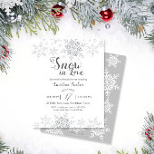 Winterschneeflocken Schnee in der Liebe Brautparty