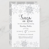 Winterschneeflocken Schnee in Liebe Brautparty (Vorne/Hinten)