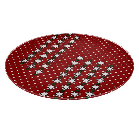 Winterschneeflocken Schneidebrett (Ecke)