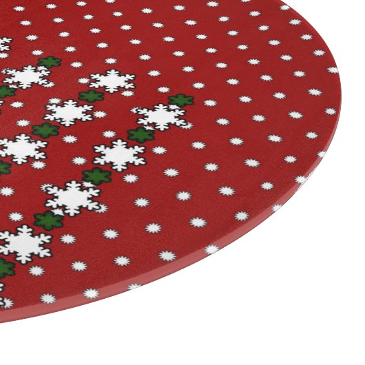 Winterschneeflocken Schneidebrett (Ecke)