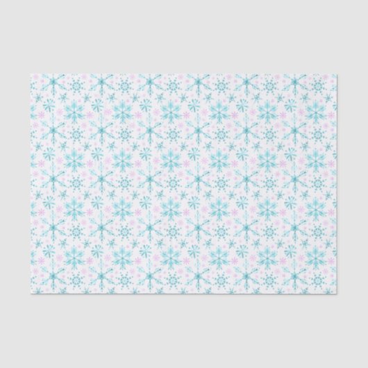 Winterschneeflocken Seidenpapier (Vorderseite)